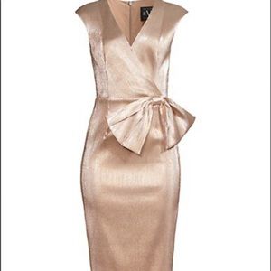 Black Halo Ashton Sheath Dress in Golden Hour Size 4